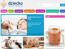 Tablet Screenshot of dziecko.niania.pl